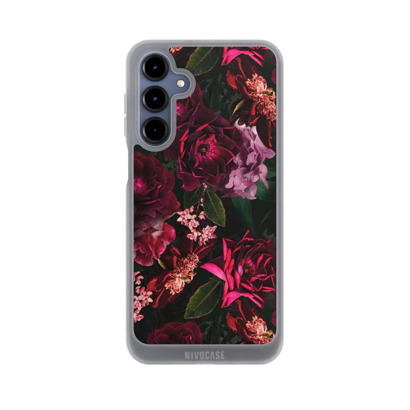 Galaxy A16 5G NIVOpure Dunkle romantische Vintage Rosen und Pfingstrosen