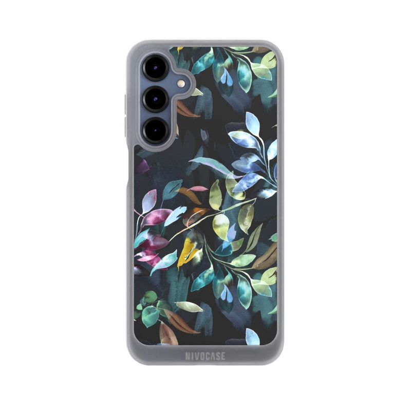 Galaxy A16 5G NIVOpure Mystische Aquarellblätter schwarz