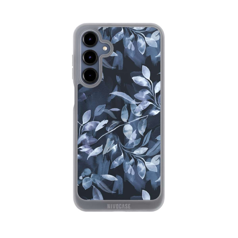 Galaxy A16 5G NIVOpure Mystische Aquarellblätter marineblau