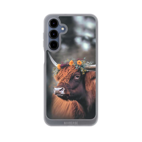 Samsung Galaxy A16 5G NIVOpure Hochland Rind mit Blumen mit KI