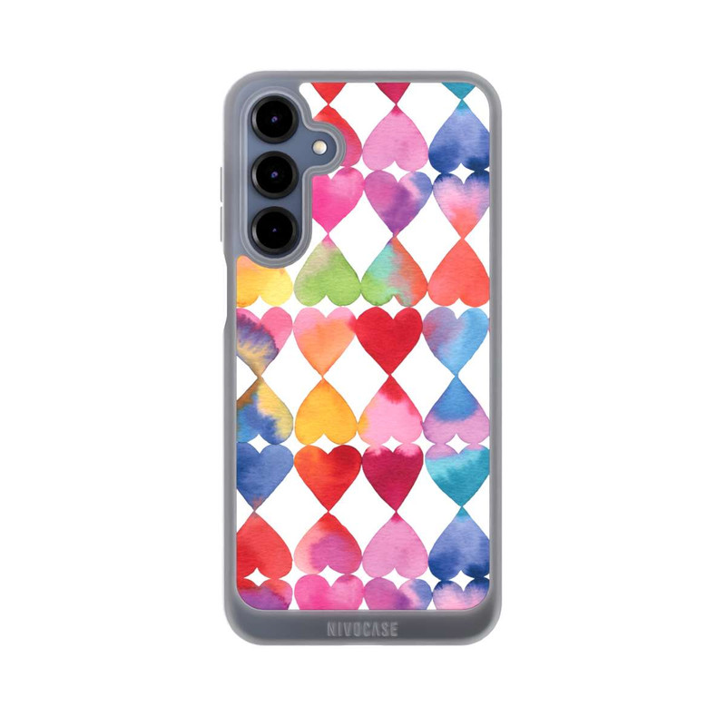 Galaxy A16 5G NIVOpure Buntes Herz Watercolor Muster