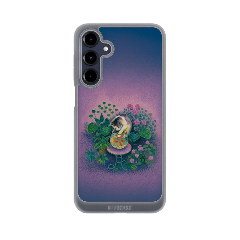 Galaxy A16 5G NIVOpure Goldfische von Matisse mit angelnder Katze mit KI