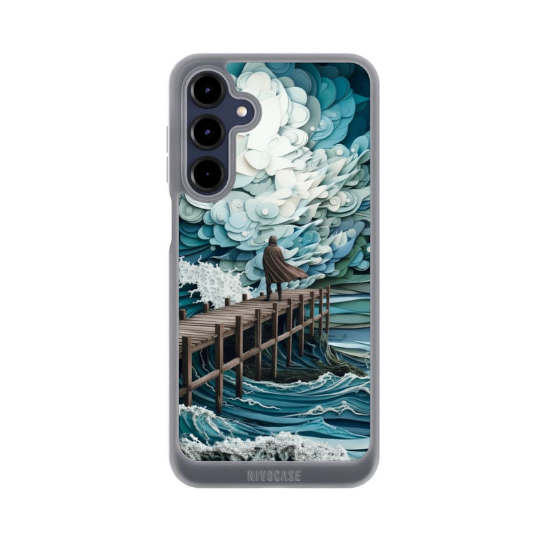 Galaxy A16 5G NIVOpure Stormy sea with AI