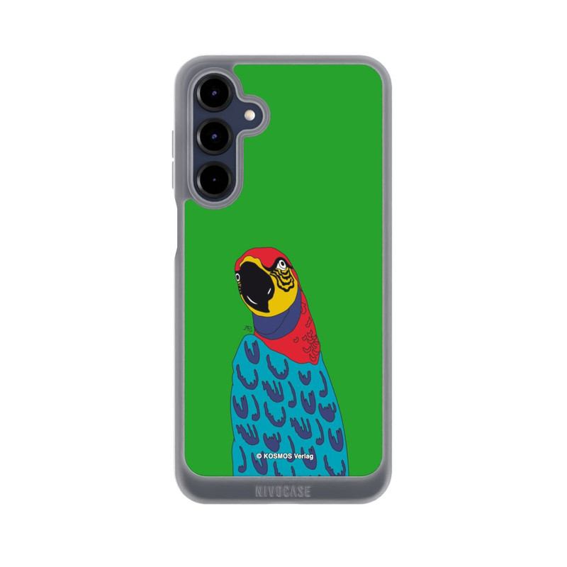 Galaxy A16 5G NIVOpure Drei Fragezeichen und der Super-Papagei