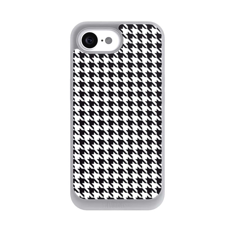 iPhone 16e NIVOpure Houndstooth black-white
