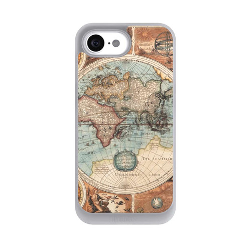 Apple iPhone 16e NIVOpure Carte du Monde Ancienne
