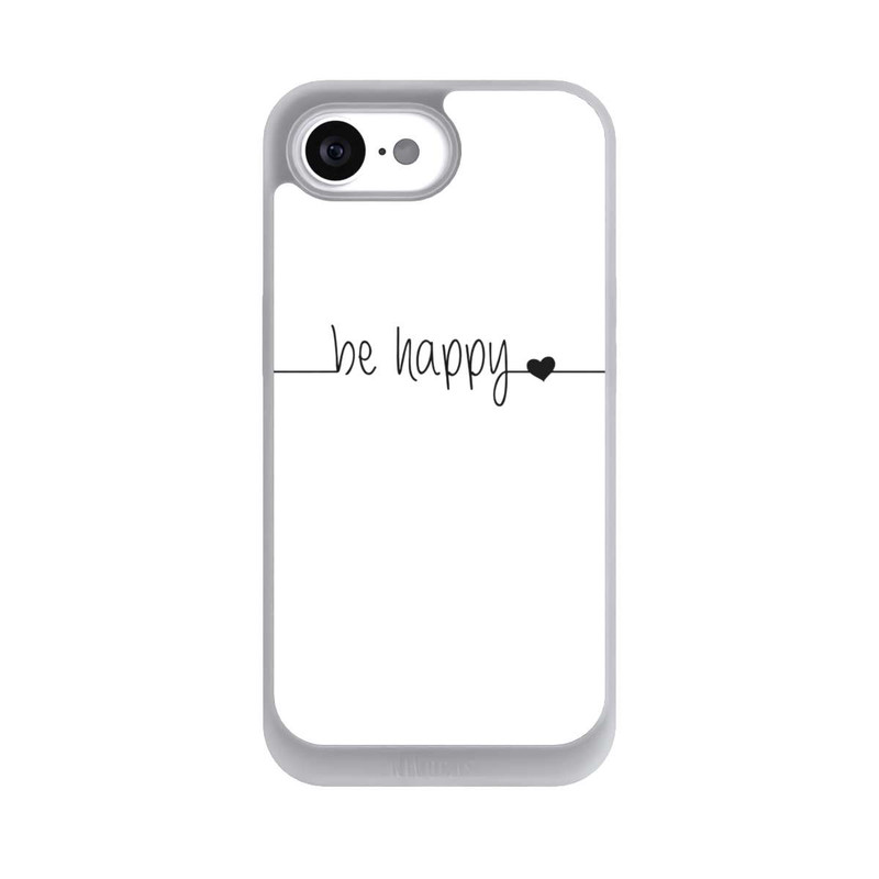 iPhone 16e NIVOpure Be Happy Weisser Hintergrund