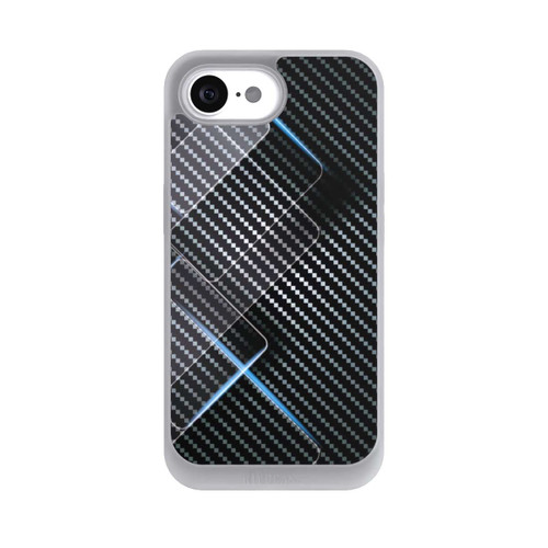 Apple iPhone 16e NIVOpure Lignes Bleues Carbones