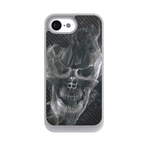 Apple iPhone 16e NIVOpure rauchender Totenkopf Carbon