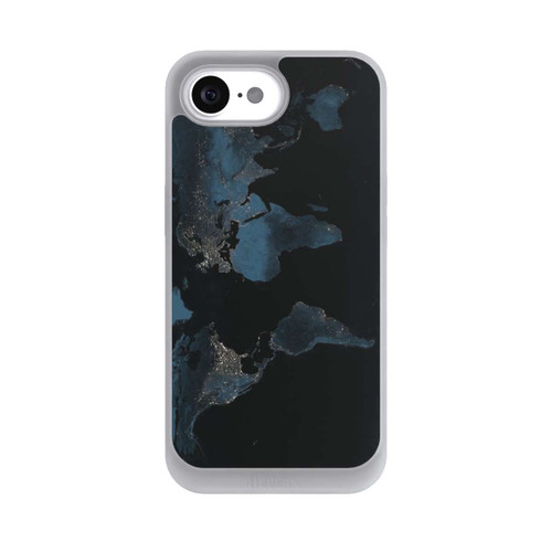 Apple iPhone 16e NIVOpure Carte du Monde Nuit