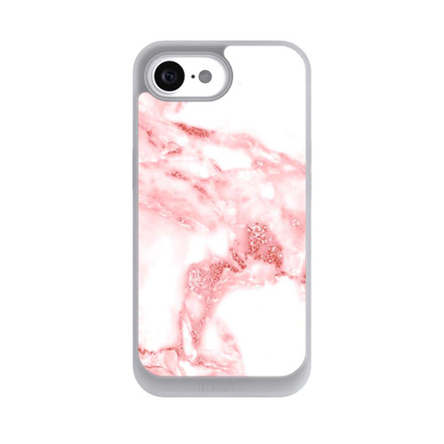 Apple iPhone 16e NIVOpure Marbre Rose et Blanc