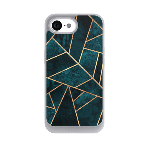 Apple iPhone 16e NIVOpure Tief Blaugrün Stein Gold Druck
