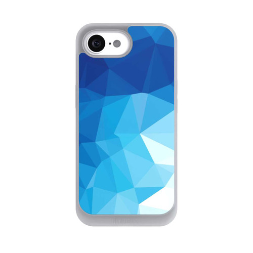 Apple iPhone 16e NIVOpure Mosaïque Polygonale Bleue