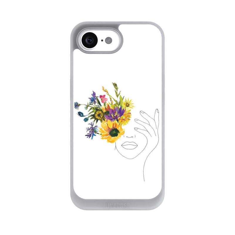 iPhone 16e NIVOpure Line Art Tournesols femme