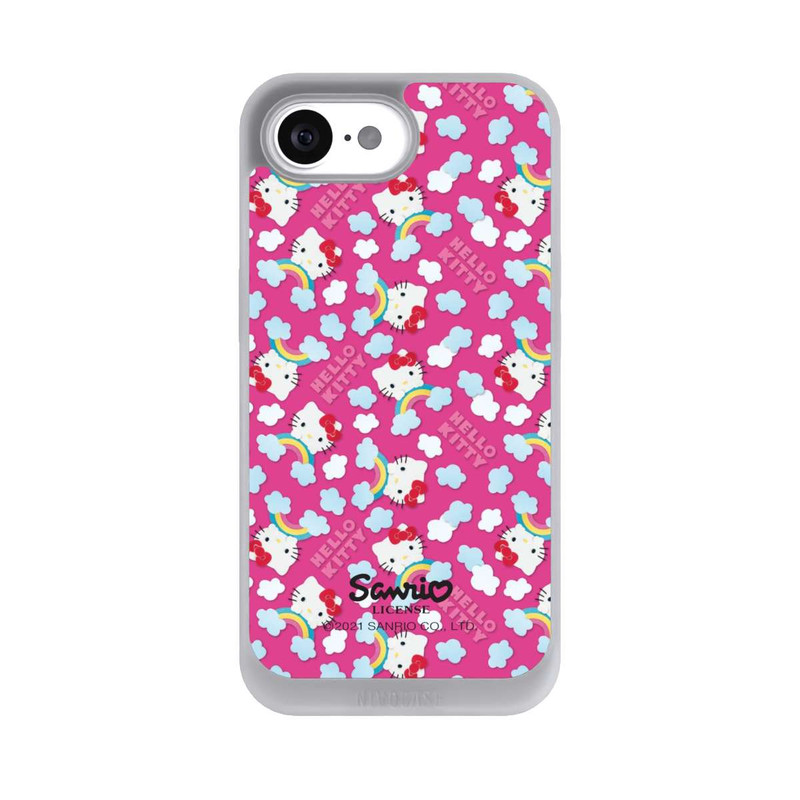 iPhone 16e NIVOpure Hello Kitty Regenbogenmuster