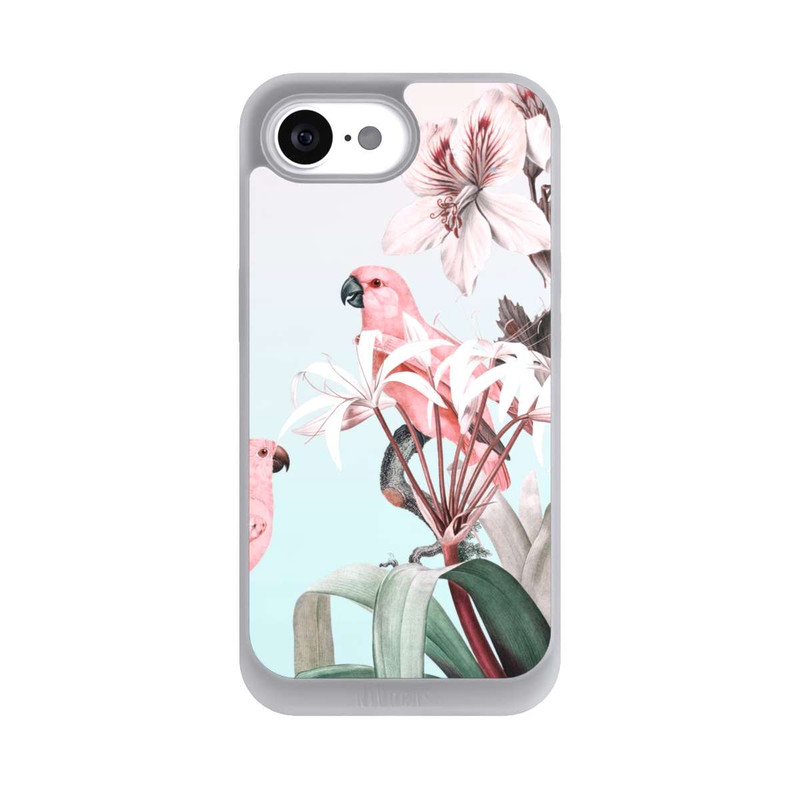 iPhone 16e NIVOpure Paradis des perroquets pastel