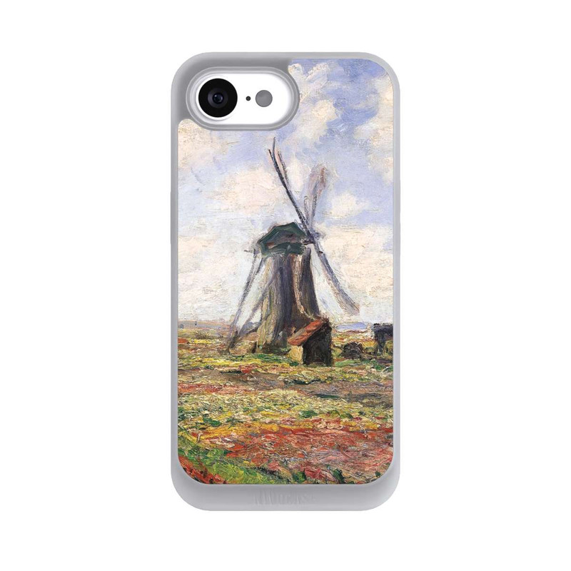 iPhone 16e NIVOpure Tulip Fields with the Rijnsburg Windmil by Claude Monet