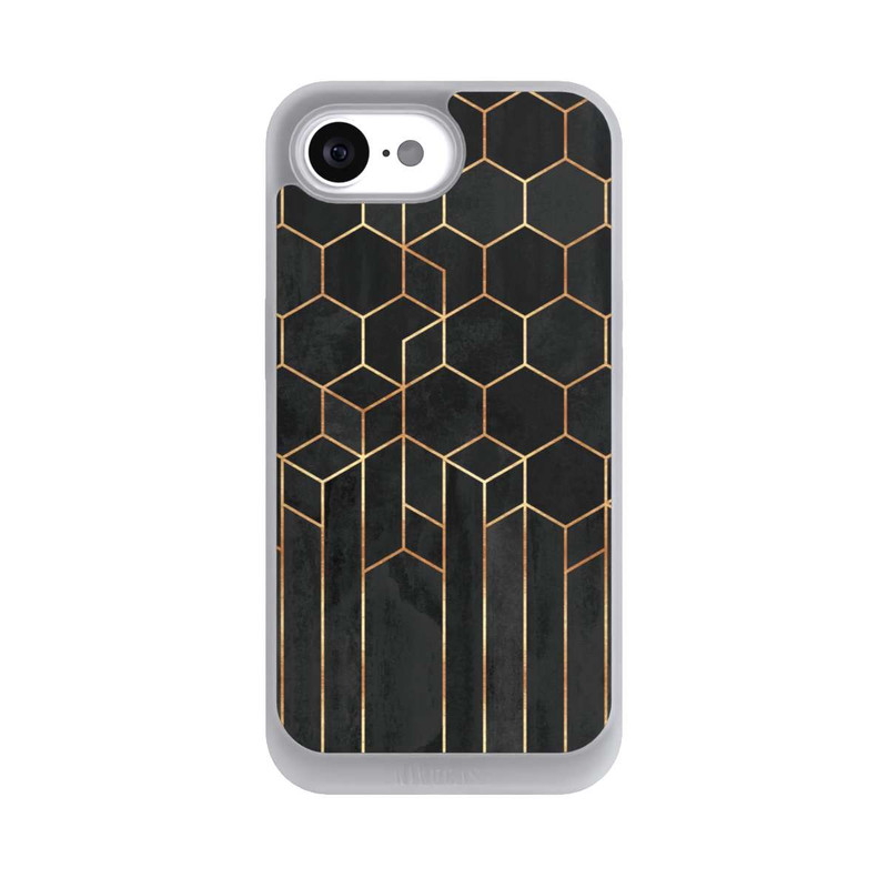 iPhone 16e NIVOpure Black Hexagons