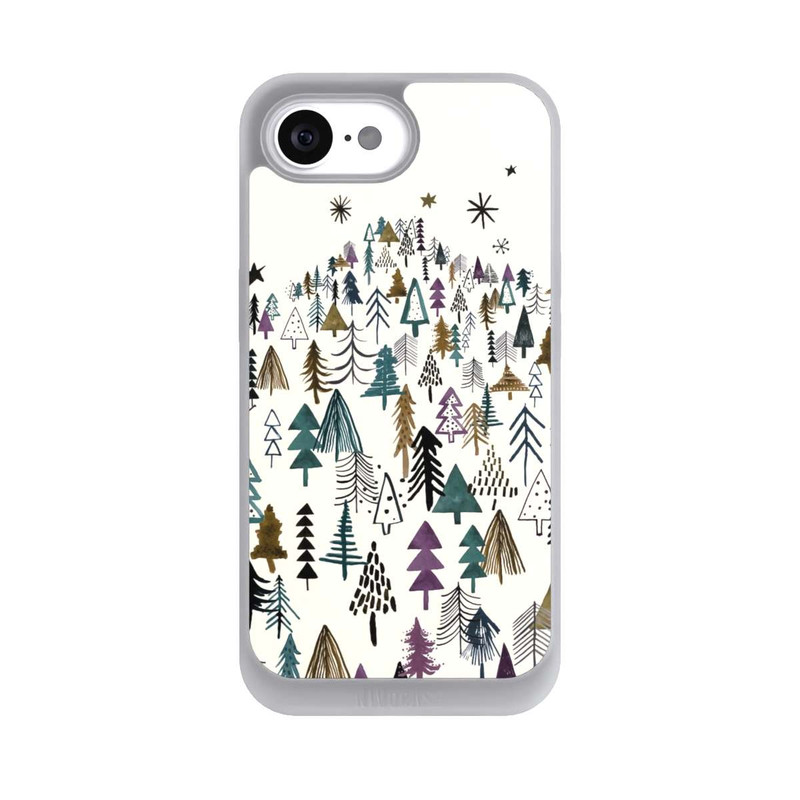 iPhone 16e NIVOpure Mountain Trees Forest Purple