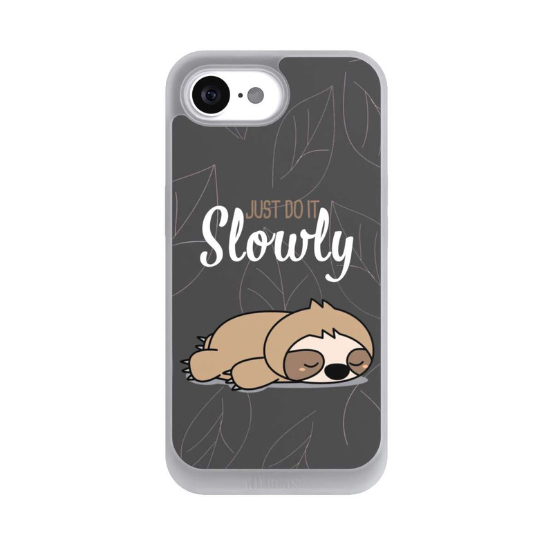 iPhone 16e NIVOpure Just Do It Slowly Sloth Grey