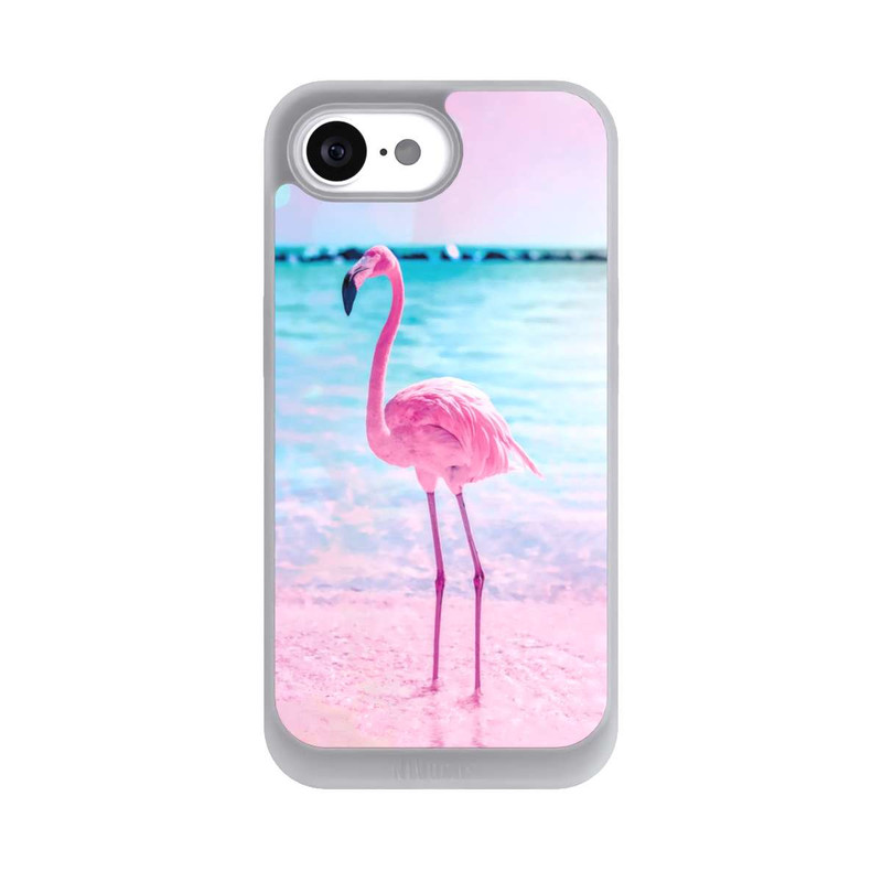 iPhone 16e NIVOpure Pink Flamingo on the beach
