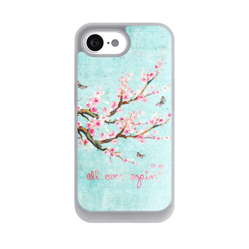 Apple iPhone 16e NIVOpure Motif d'arbre en fleurs de cerisier bleu