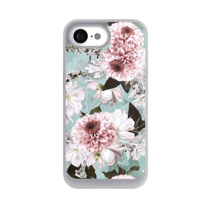 iPhone 16e NIVOpure Flower Wallpaper Baroque Blue