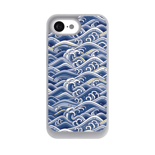Apple iPhone 16e NIVOpure Vagues bleues kanagawa