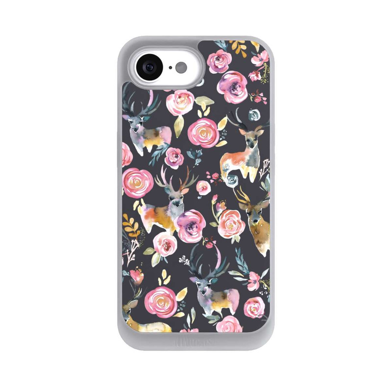 iPhone 16e NIVOpure Deers and flowers Anthracite