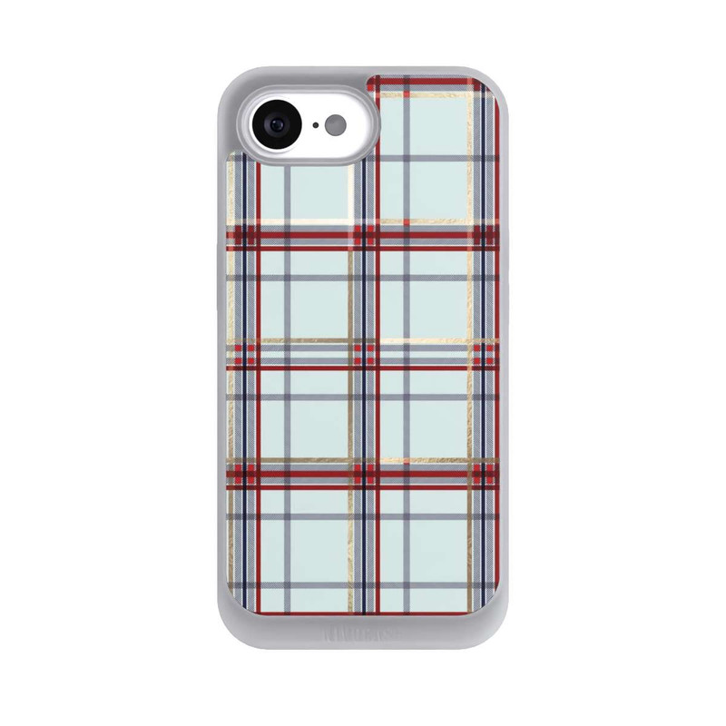 iPhone 16e NIVOpure Tartan Blue