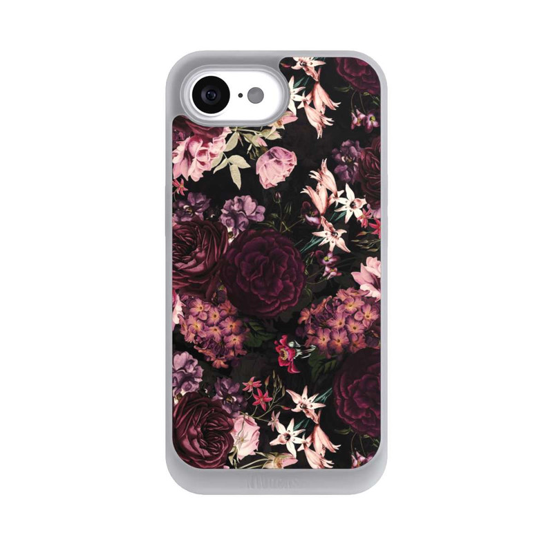 iPhone 16e NIVOpure Fond Fleur Violet Foncé