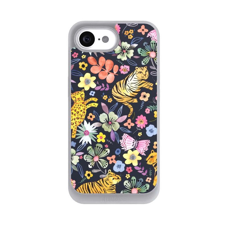 iPhone 16e NIVOpure Spring Tigers Flowers Black
