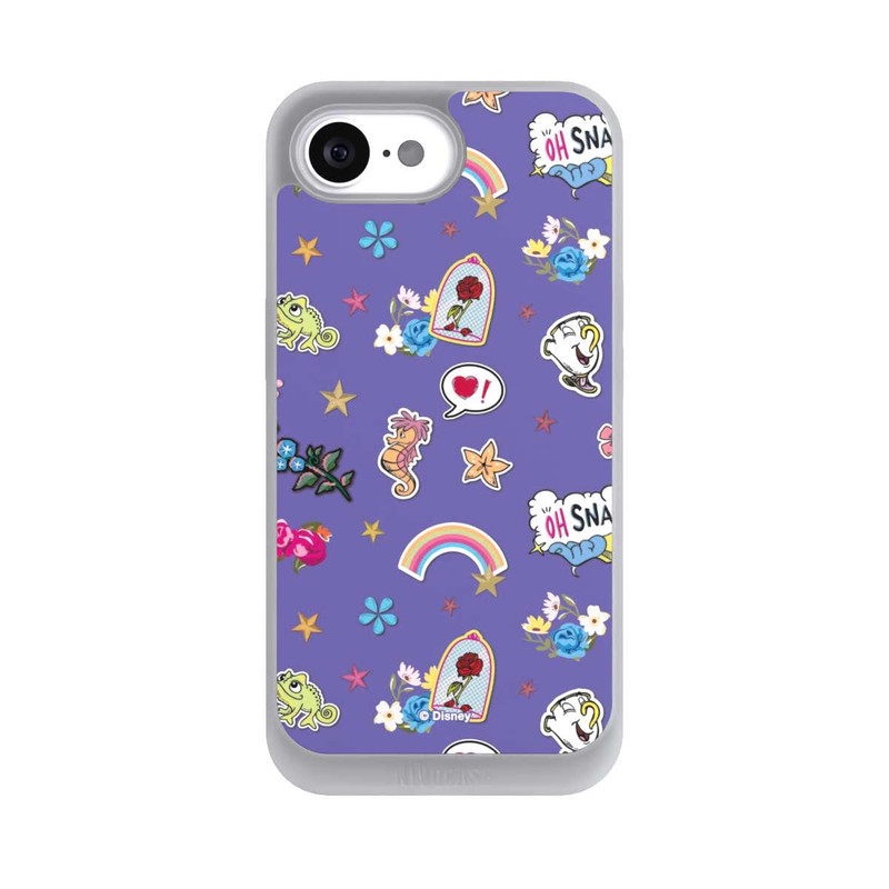 iPhone 16e NIVOpure Princess Pattern Purple Disney Princess