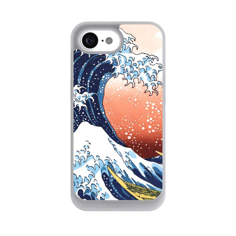 iPhone 16e NIVOpure La Grande Vague de Kanagawa Rouge