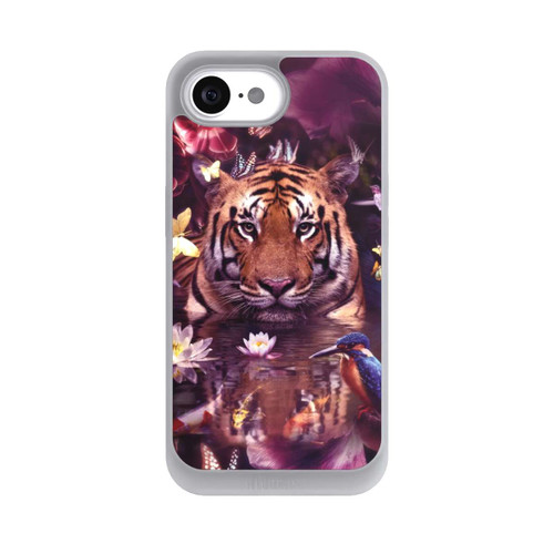 Apple iPhone 16e NIVOpure Tiger Blumenrahmen