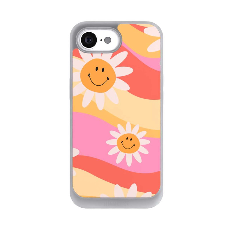 iPhone 16e NIVOpure Retro Smiles Orange Colorful