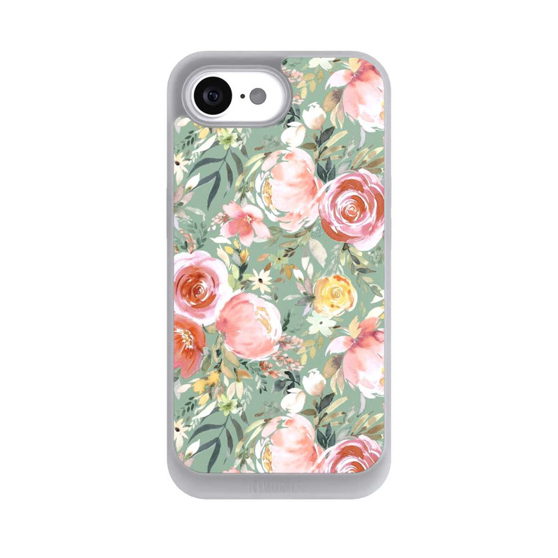 iPhone 16e NIVOpure Pastellfarbener Pfingstrosenstrauß