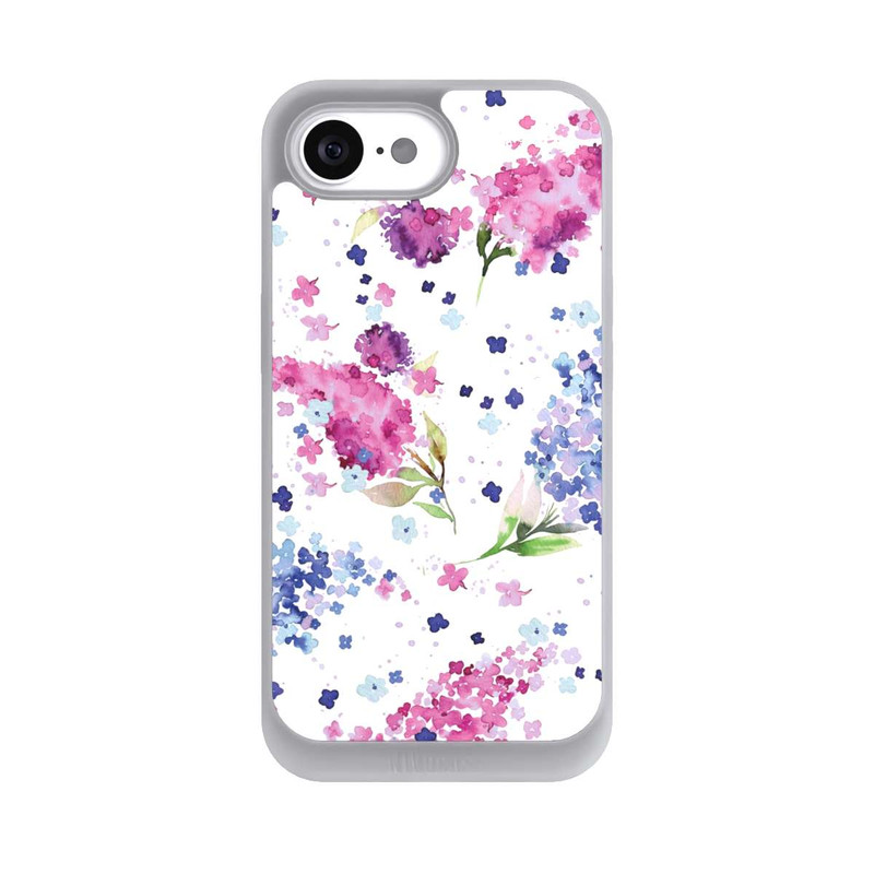 iPhone 16e NIVOpure Hortensias Floraux Lilas Rose