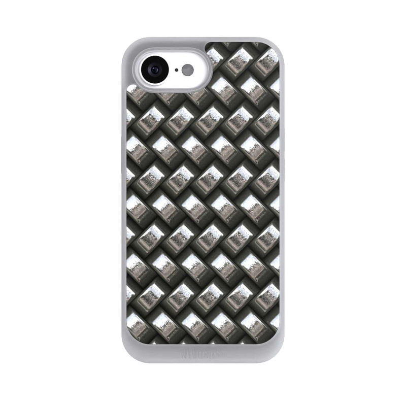 iPhone 16e NIVOpure Glamour Silver Metal