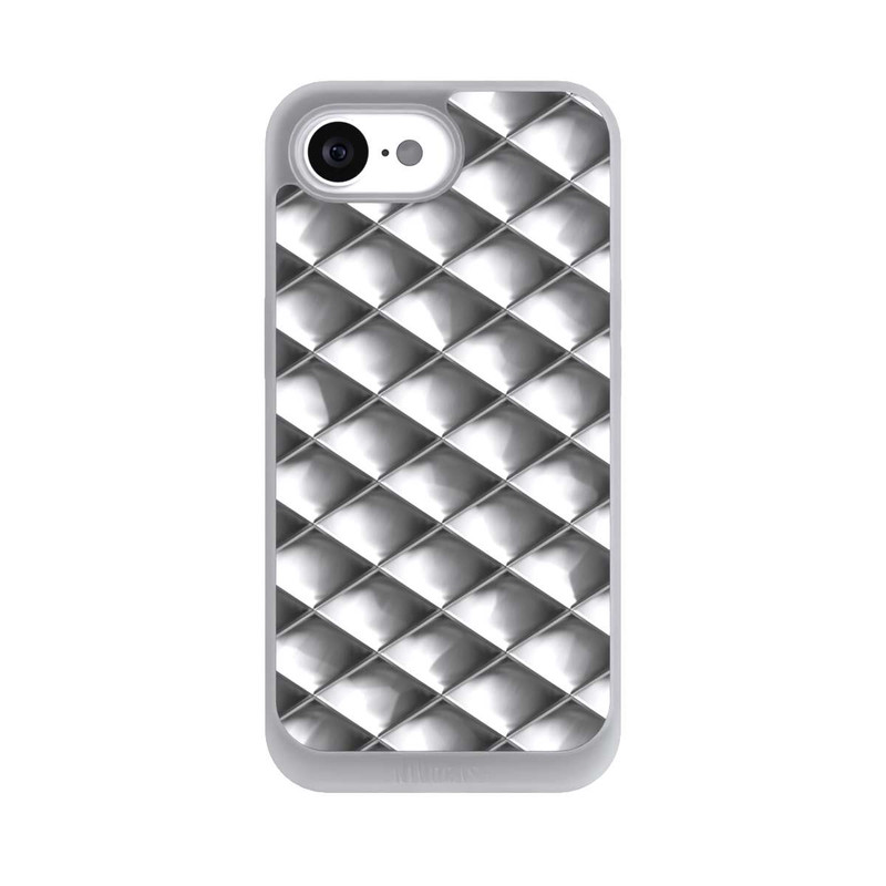 iPhone 16e NIVOpure Carrés argentés Glamour