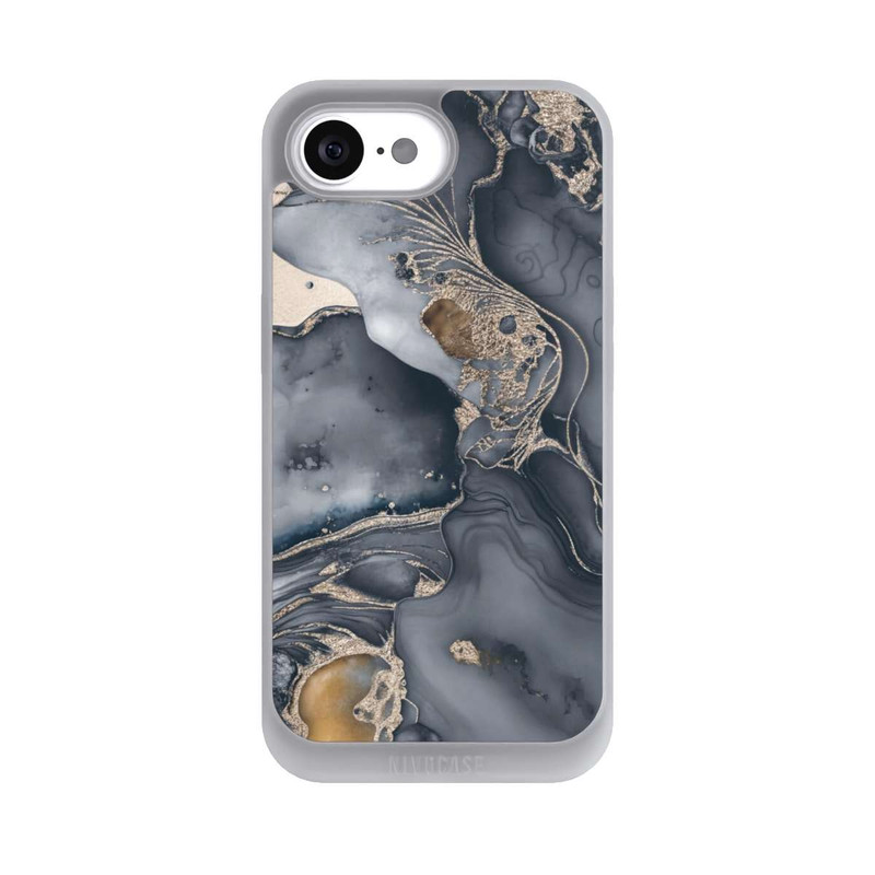 iPhone 16e NIVOpure Alcohol Ink Gold Grey with AI