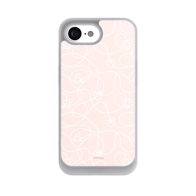 iPhone 16e NIVOpure Micky Line Art Muster Rosa