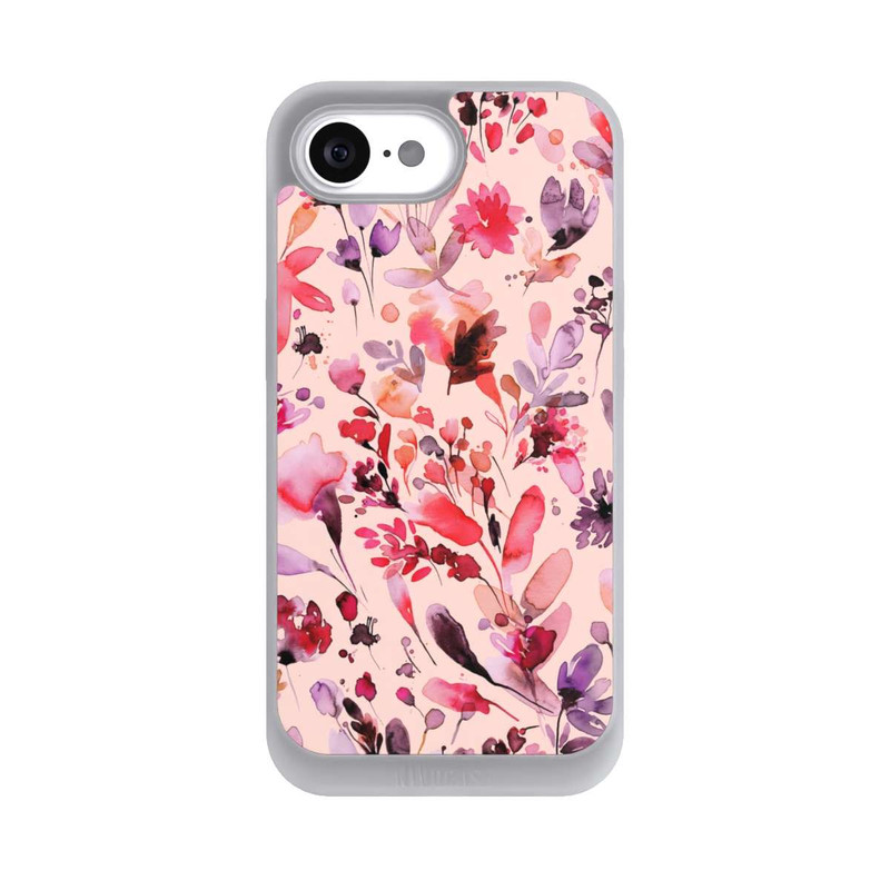 iPhone 16e NIVOpure Artsy Flowers Viva Magenta