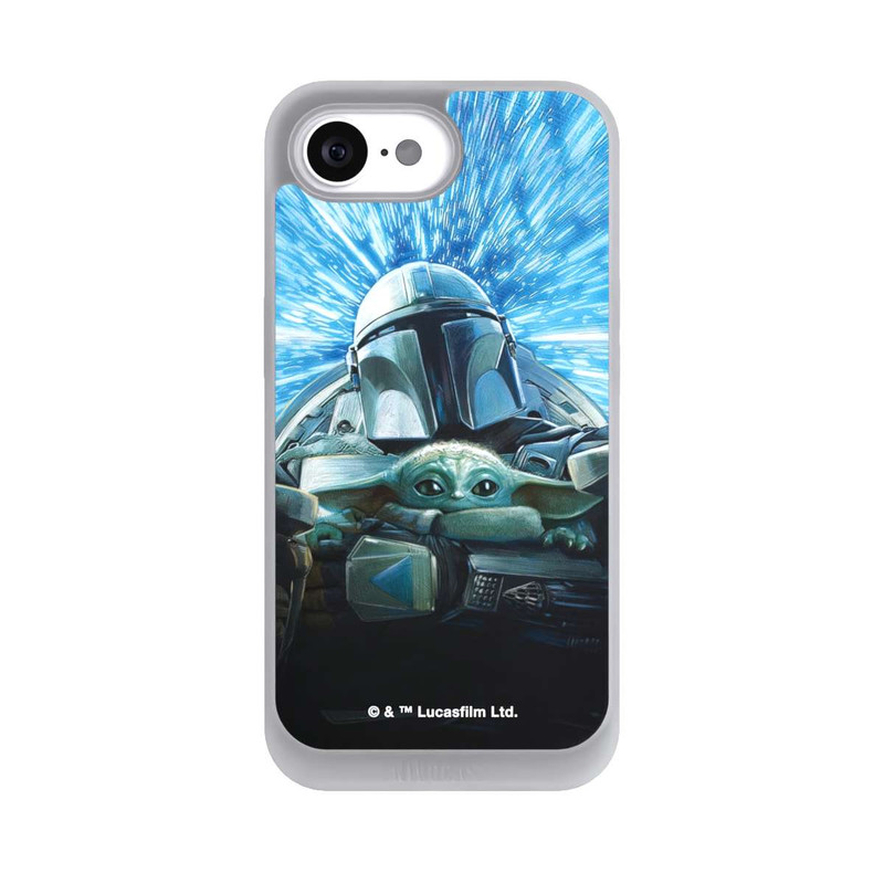 iPhone 16e NIVOpure Grogu and Mando Flying Blue