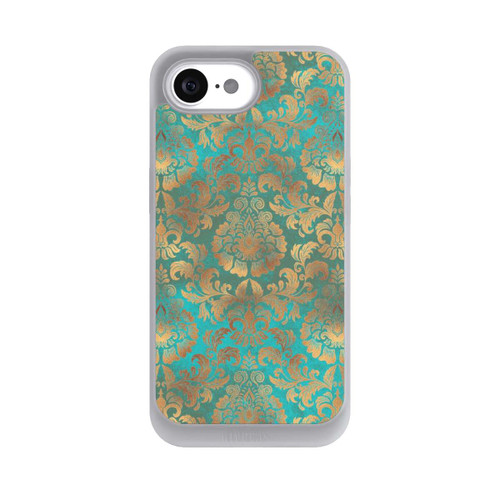 Apple iPhone 16e NIVOpure Papier Peint Damassé Turquoise