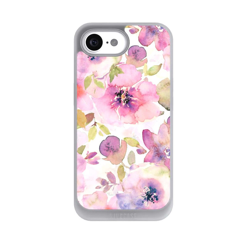 iPhone 16e NIVOpure Pink Flowers Wallpaper