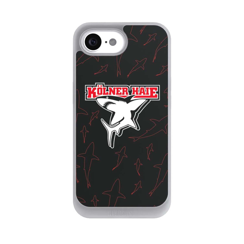 iPhone 16e NIVOpure Haie Muster Rot
