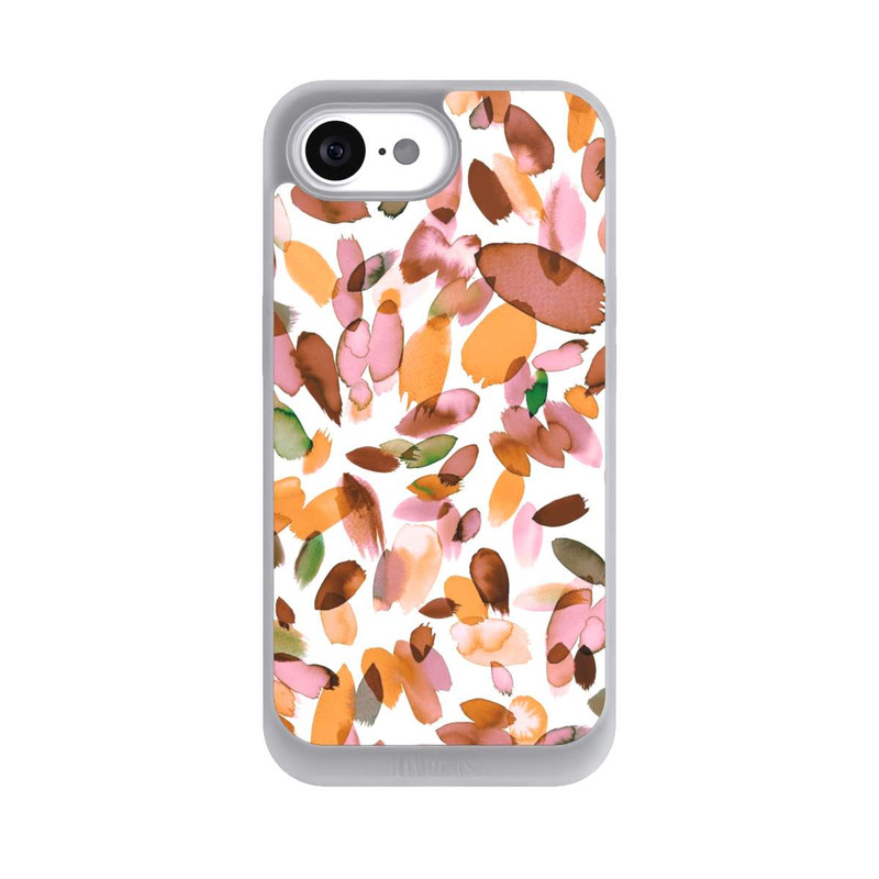 iPhone 16e NIVOpure Watercolor Petal Stains Orange
