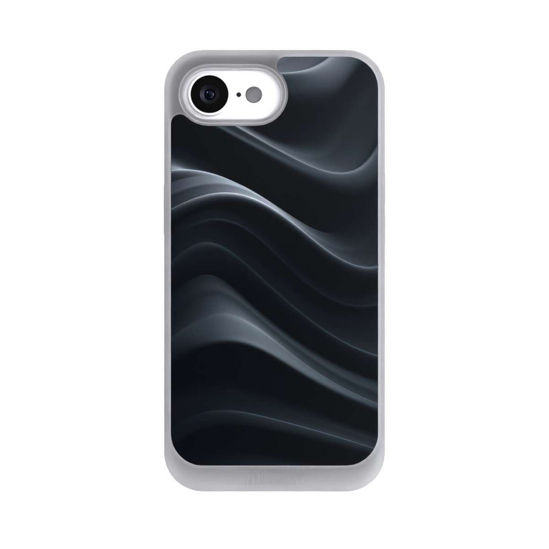 iPhone 16e NIVOpure Black Waves Texture