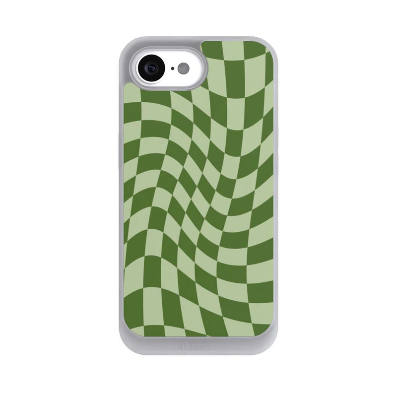 iPhone 16e NIVOpure Schachbrett Grün